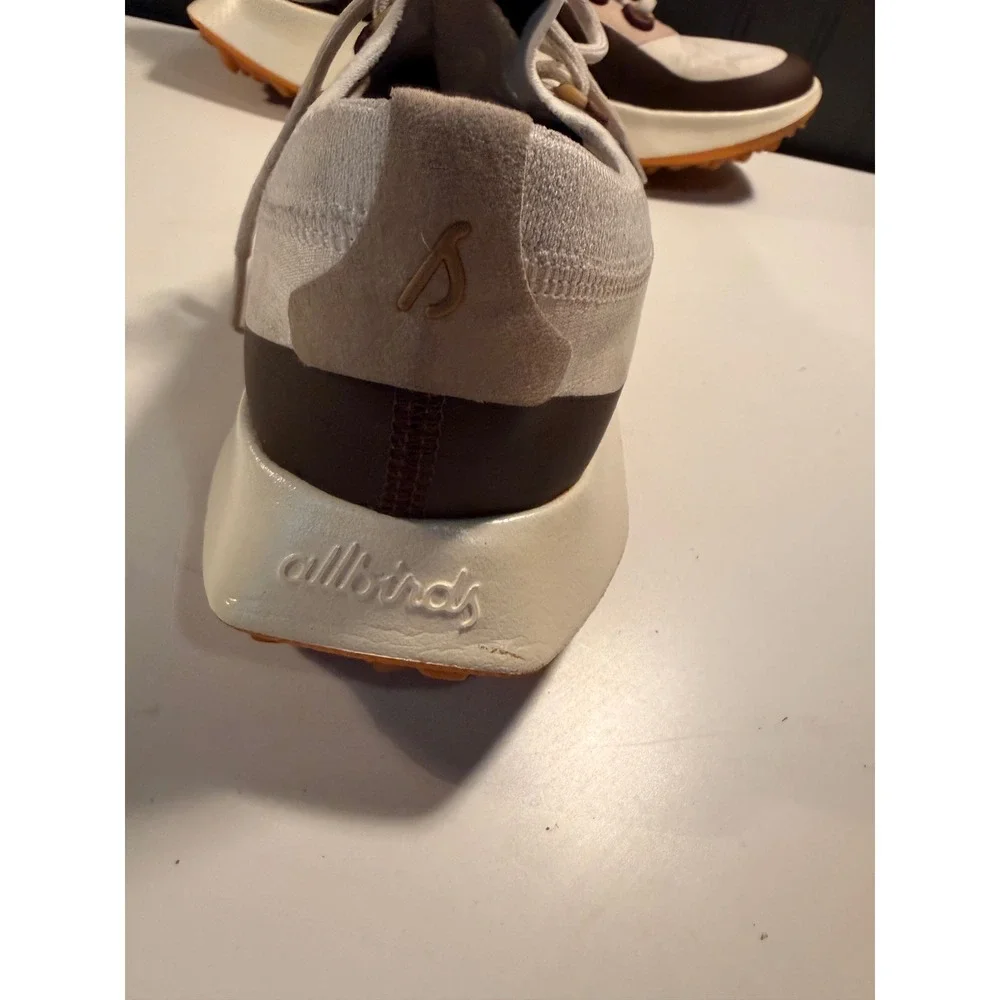 Allbirds Trail Runners SW Hazy Beige Brown Orange Sneakers Mens 9.5 Womens 11
